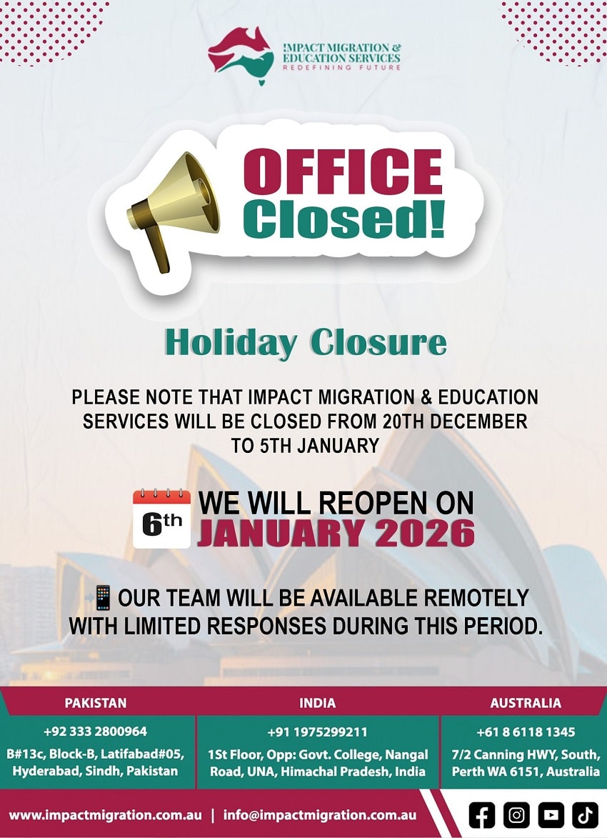 Holiday Notice Impact Migrations